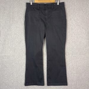 Madewell Womens 31 Kick Out Crop Pants in Dark Pavement